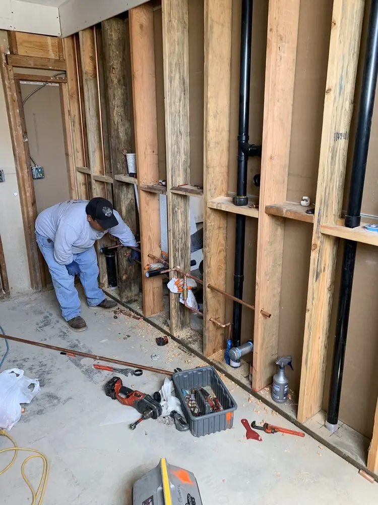 Commercial rough-in plumbing for Gas Line Repair in Moneta